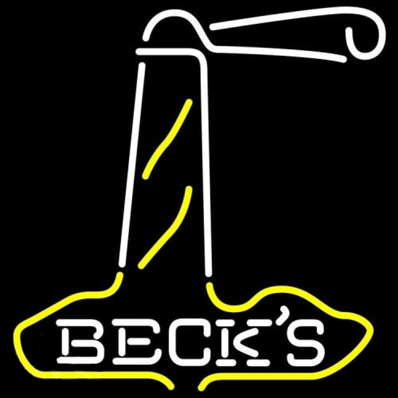 Becks Light House Beer Neonkyltti