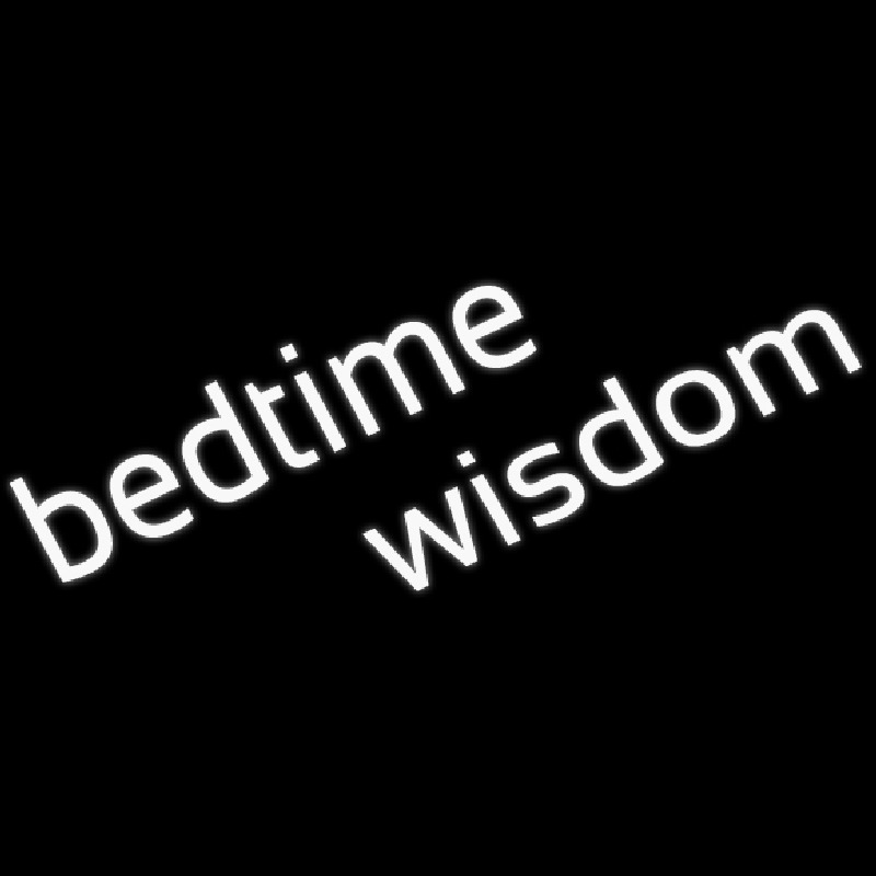 Bedtime Wisdom Neonkyltti