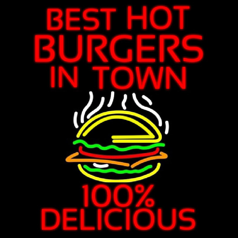 Best Hot Burgers Intown Neonkyltti