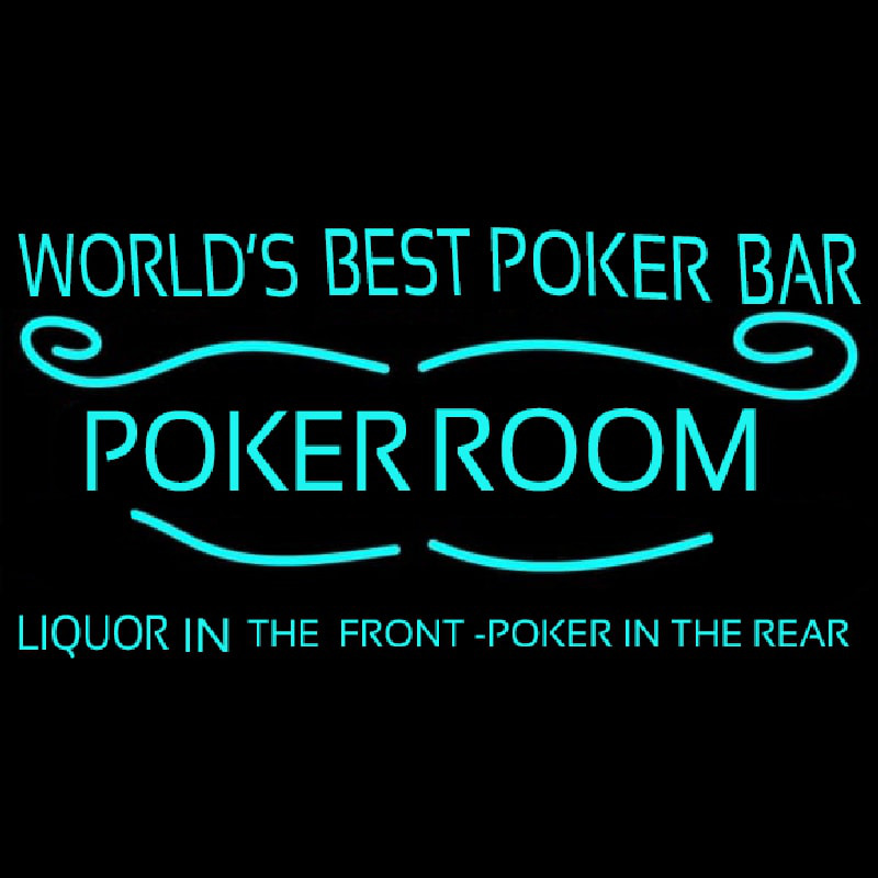 Best Poker Room Liquor Bar Beer Neonkyltti