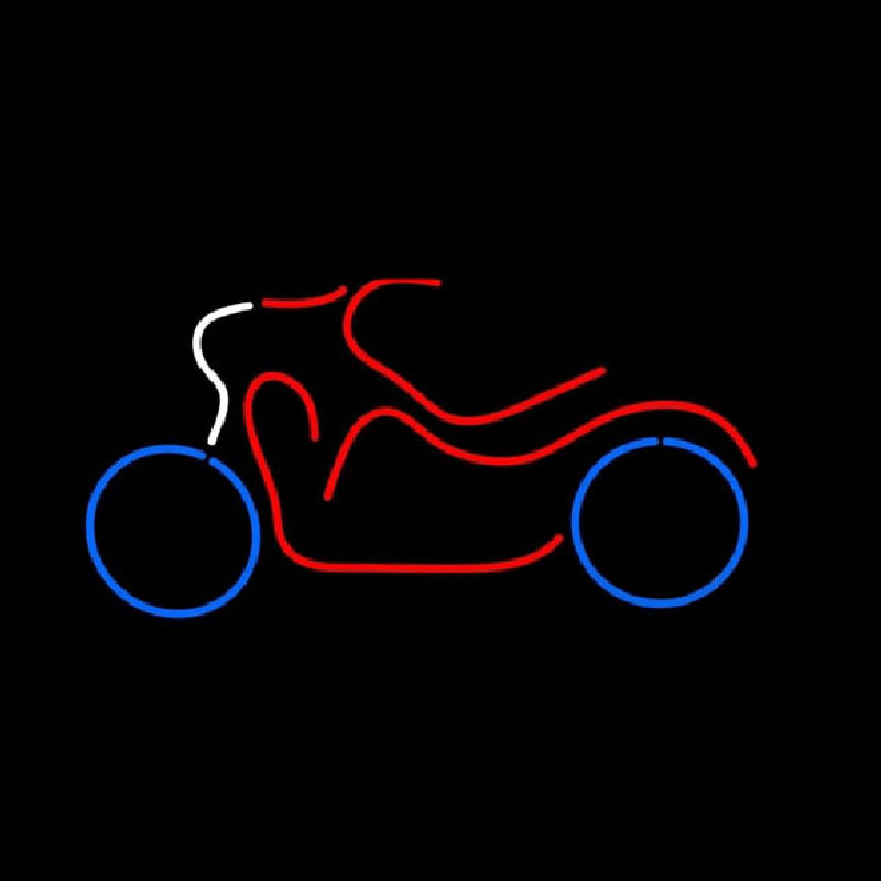 Bike Logo In Red Neonkyltti