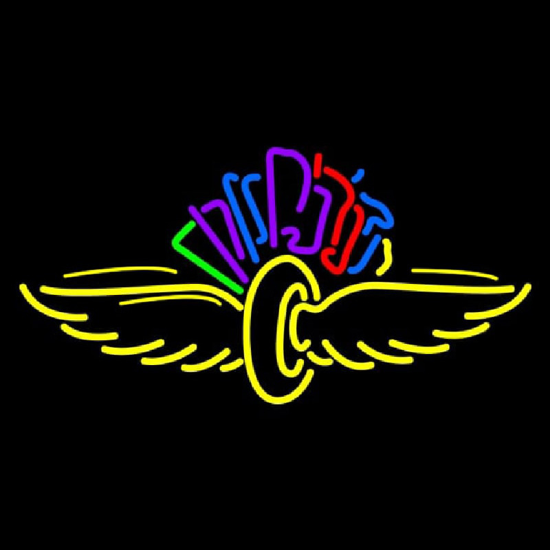 Bird Wings Logo Neonkyltti