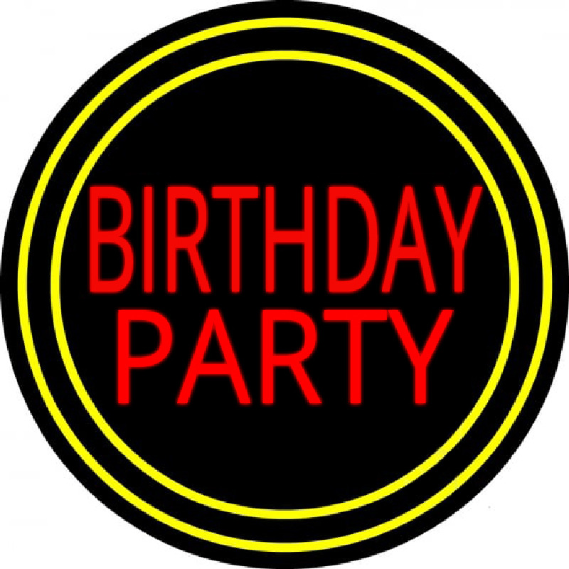 Birthday Party 1 Neonkyltti