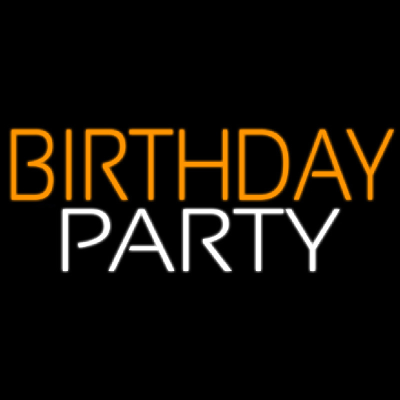 Birthday Party 3 Neonkyltti