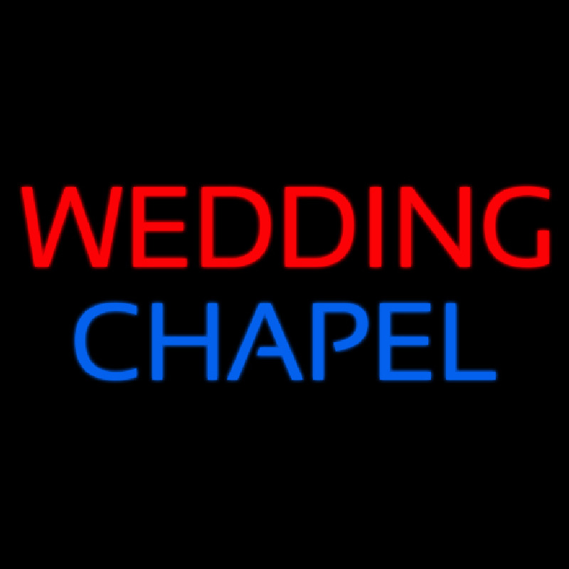 Block Wedding Chapel Neonkyltti