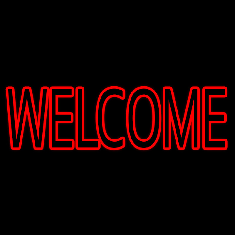 Block Welcome Neonkyltti