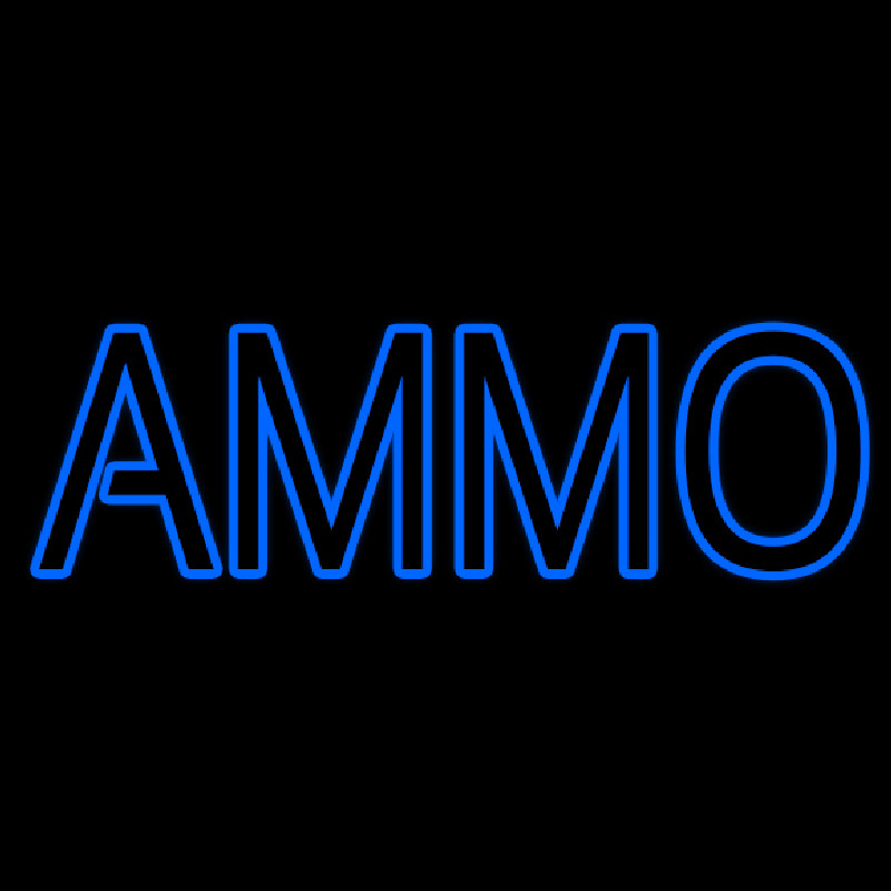 Blue Ammo Neonkyltti