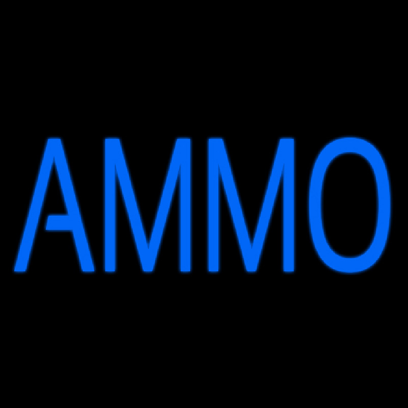 Blue Ammo Neonkyltti
