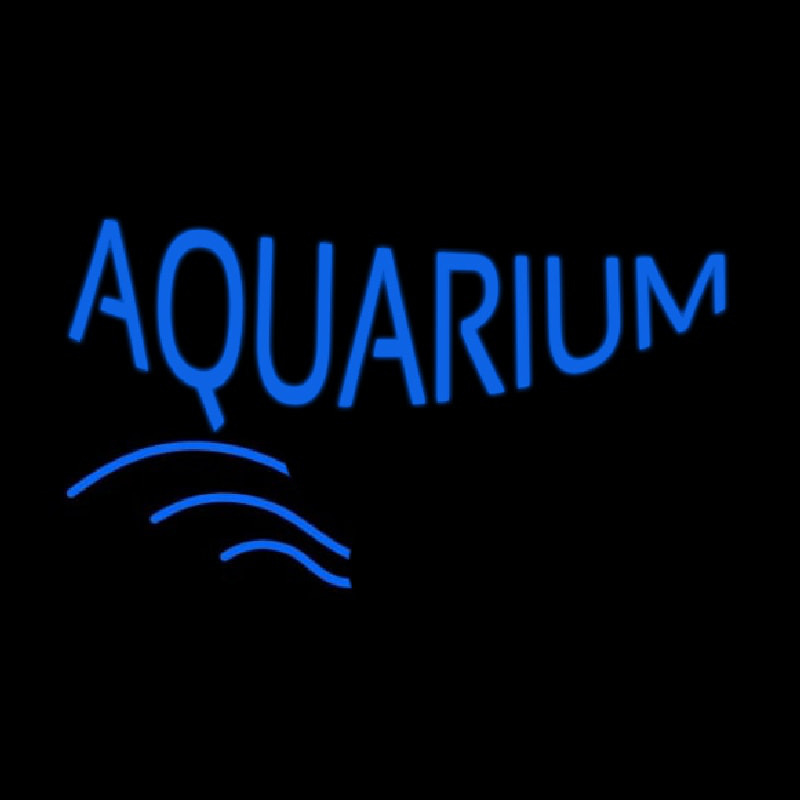 Blue Aquarium Block Neonkyltti