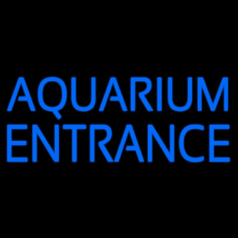 Blue Aquarium Entrance Neonkyltti
