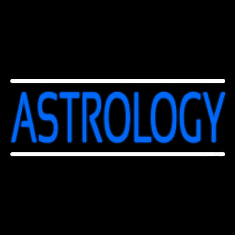 Blue Astrology Block Neonkyltti