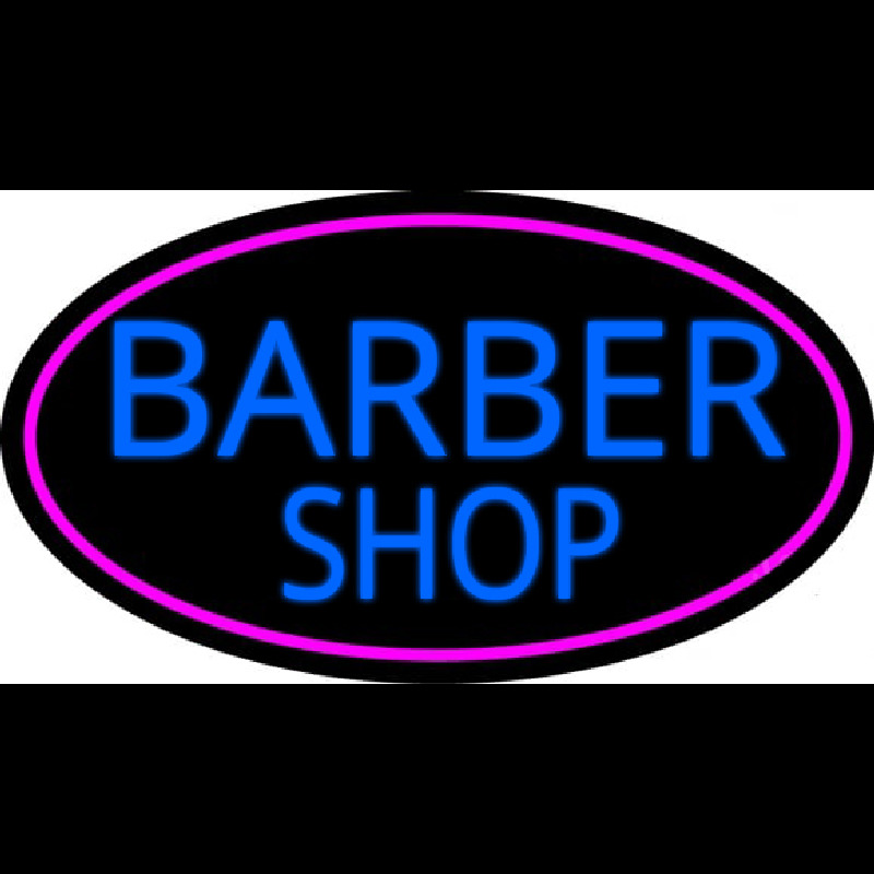Blue Barber Shop Neonkyltti
