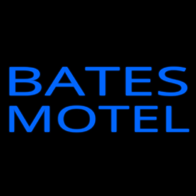 Blue Bates Motel Neonkyltti