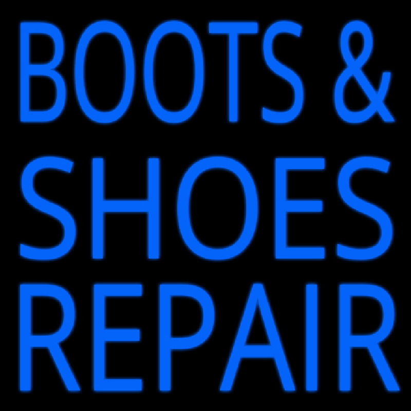 Blue Boots And Shoes Repair Neonkyltti