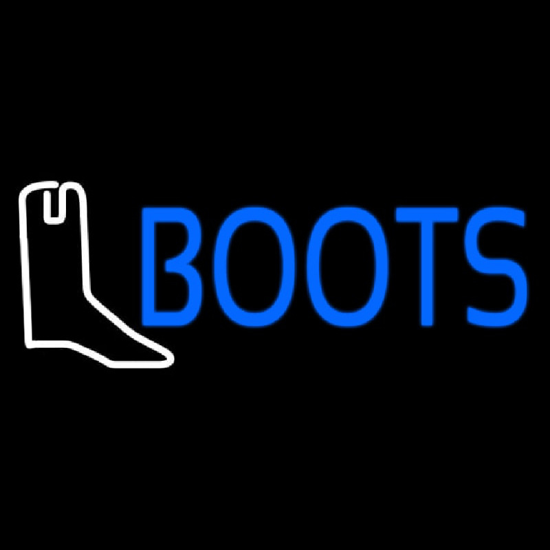 Blue Boots With Logo Neonkyltti
