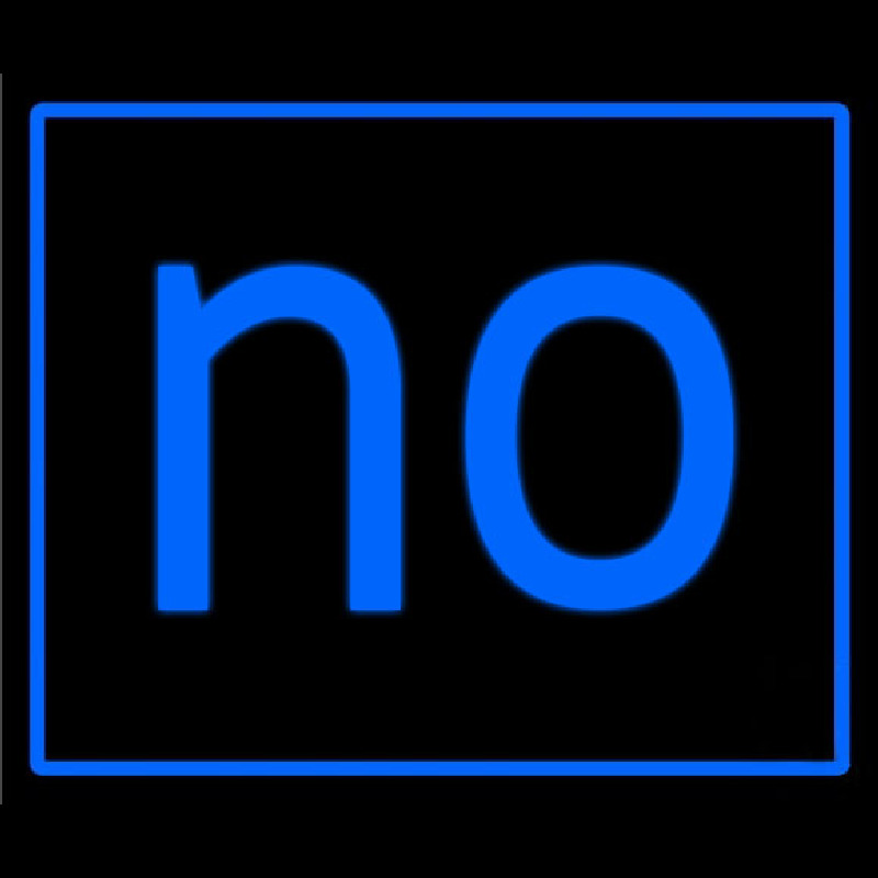 Blue Border No Neonkyltti