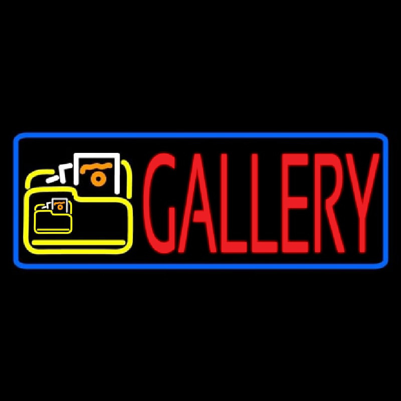 Blue Border Red Gallery With Logo Neonkyltti