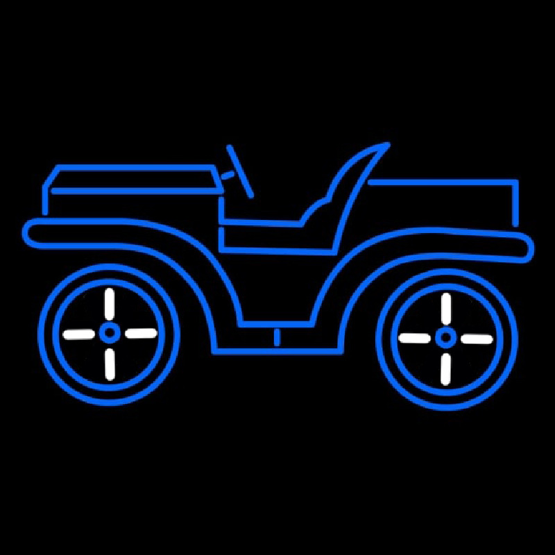 Blue Car Logo Neonkyltti