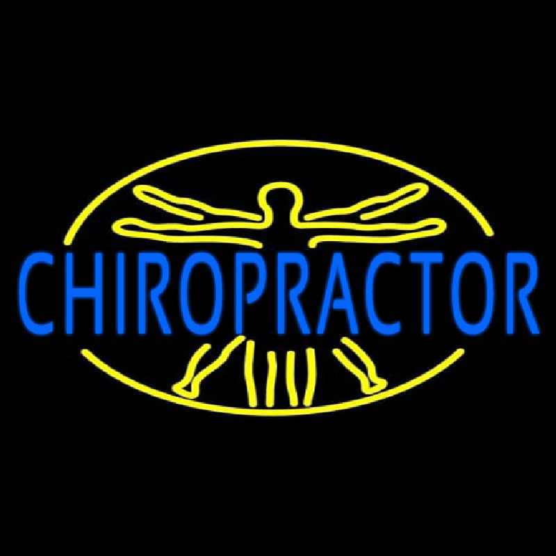 Blue Chiropractor Neonkyltti