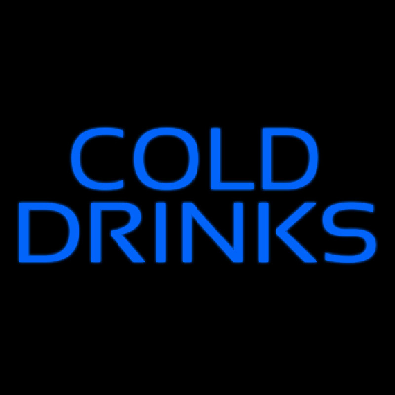 Blue Cold Drinks Neonkyltti