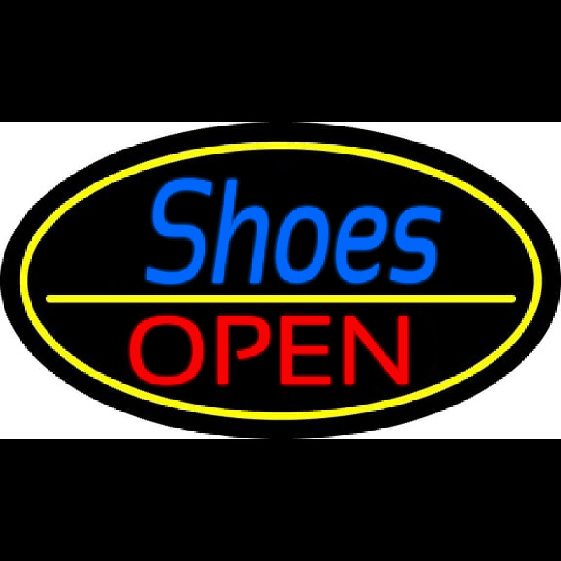 Blue Cursive Shoes Open Neonkyltti