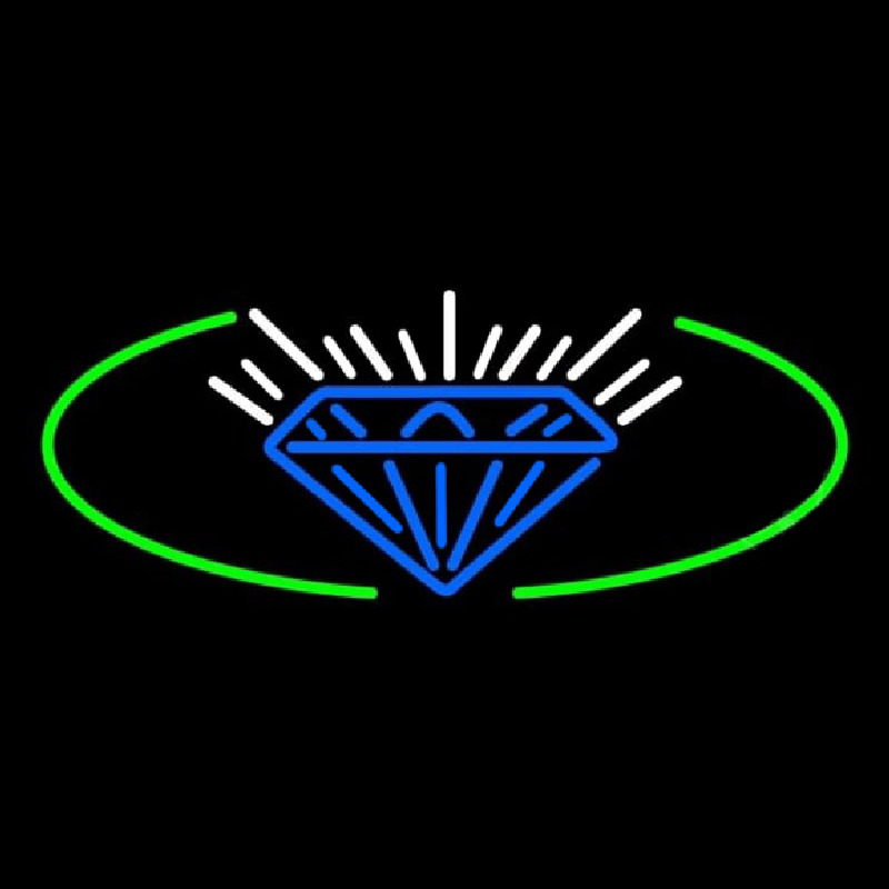 Blue Diamond Logo Neonkyltti