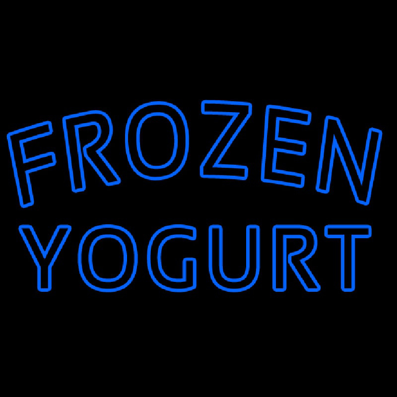 Blue Frozen Yogurt Neonkyltti