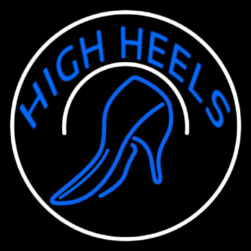Blue High Heels With Sandal Neonkyltti