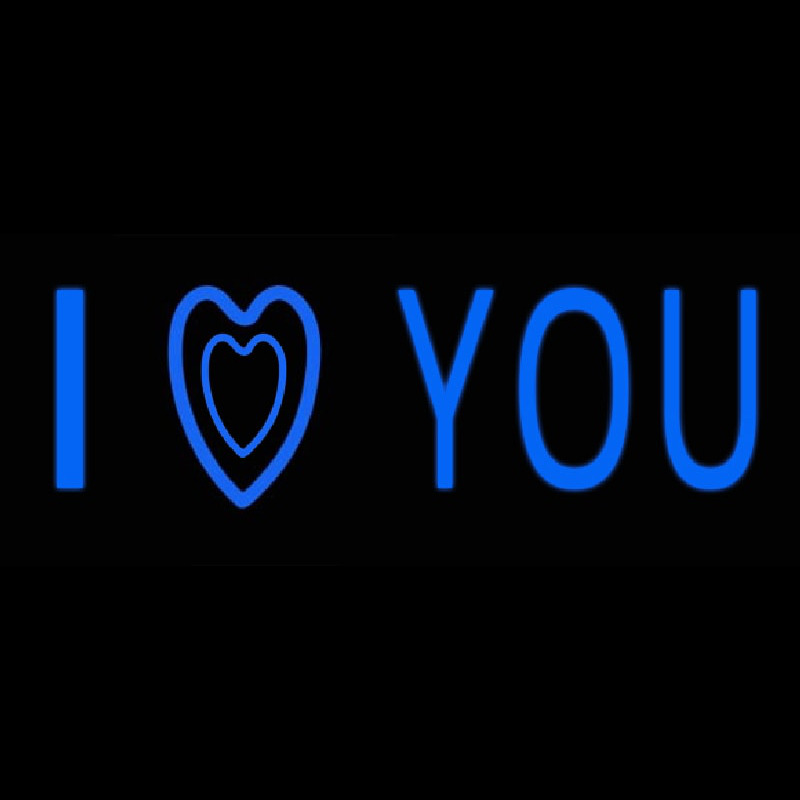 Blue I Love You Neonkyltti