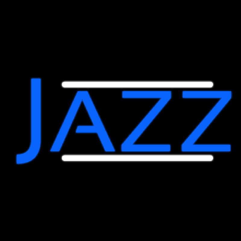 Blue Jazz Block Double Line Neonkyltti