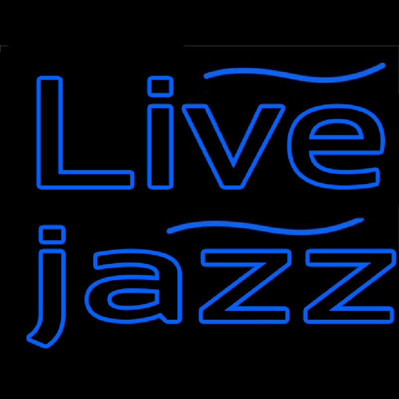 Blue Live Jazz 1 Neonkyltti