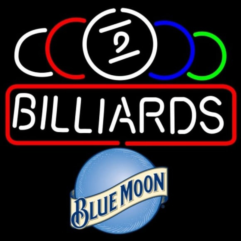 Blue Moon Ball Billiard Te t Pool 24 24 Beer Sign Neonkyltti