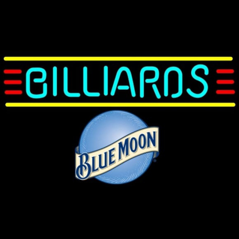 Blue Moon Billiards Te t Borders Pool Beer Sign Neonkyltti