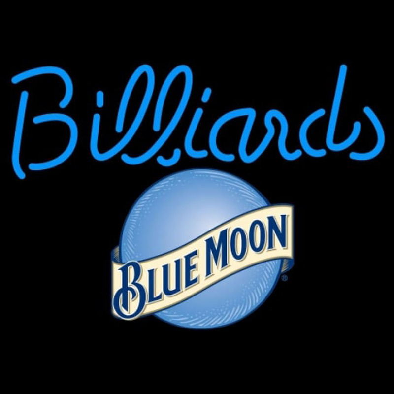Blue Moon Billiards Te t Pool Beer Sign Neonkyltti