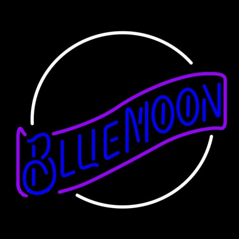 Blue Moon Blue Beer Sign Neonkyltti