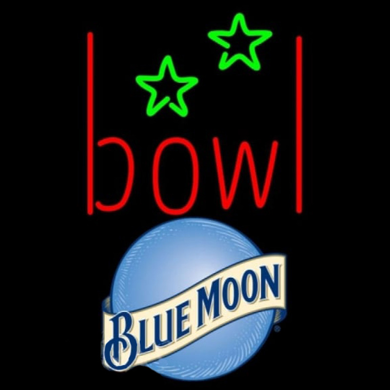 Blue Moon Bowling Alley Beer Sign Neonkyltti