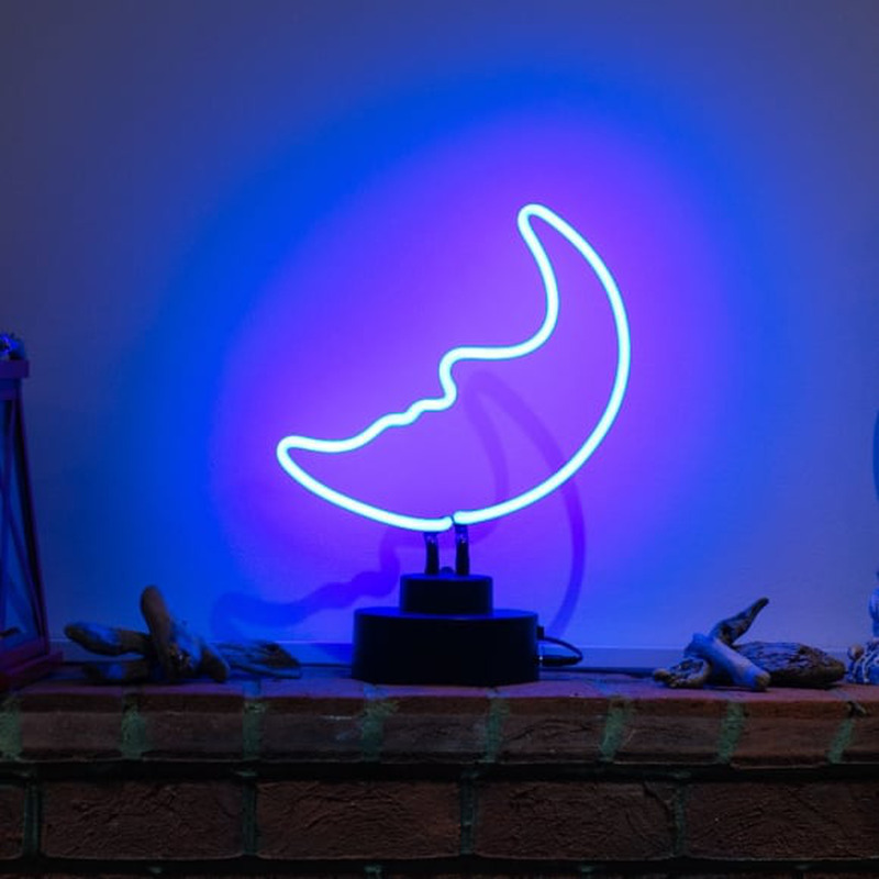 Blue Moon Desktop Neonkyltti
