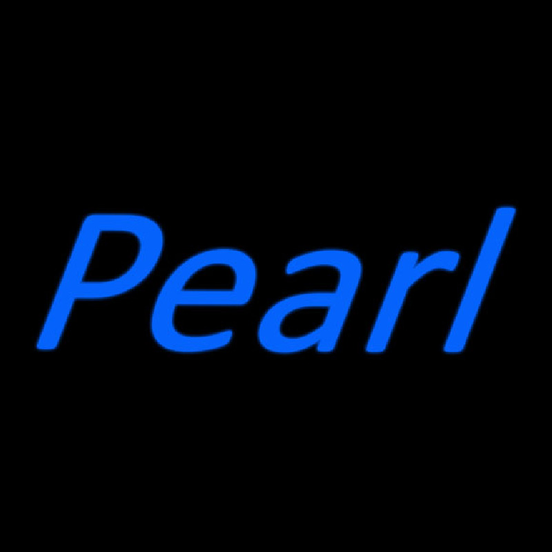 Blue Pearl Cursive Neonkyltti