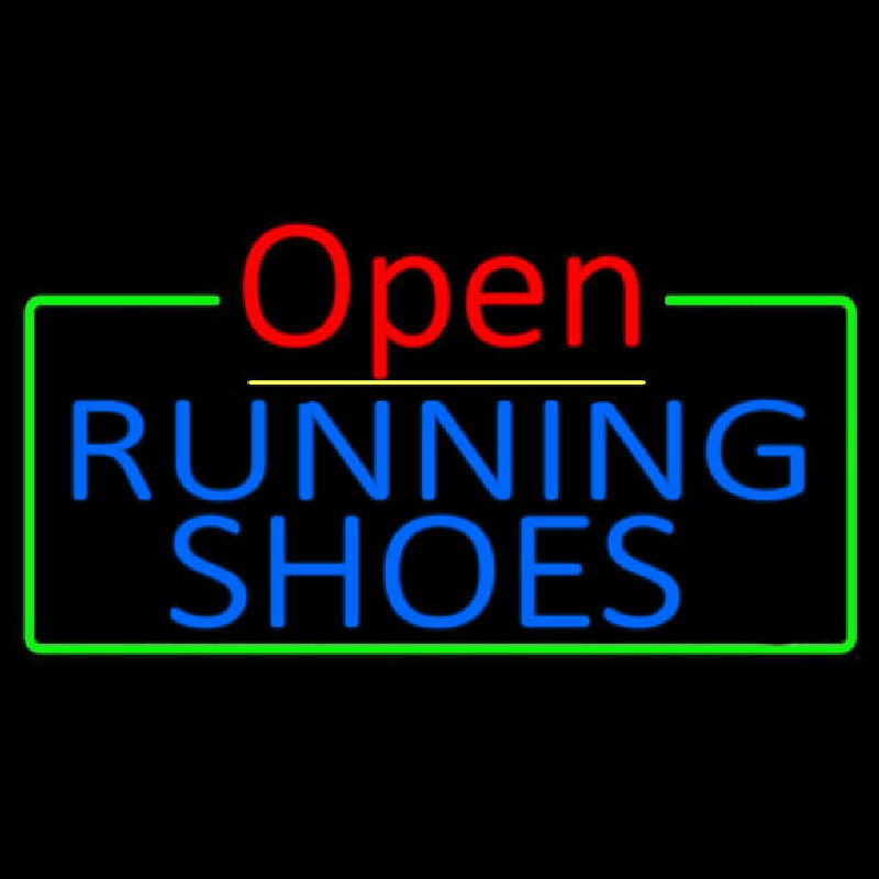 Blue Running Shoes Open Neonkyltti