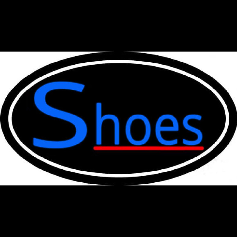 Blue Shoes Red Line Neonkyltti