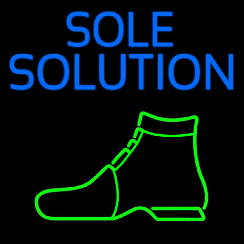 Blue Sole Solution Neonkyltti