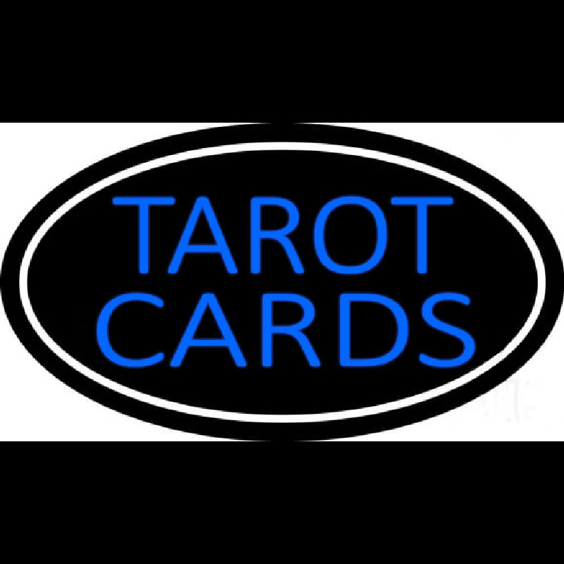 Blue Tarot Cards With Blue Border Neonkyltti