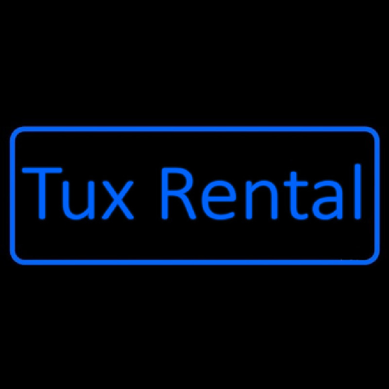 Blue Tu  Rental Neonkyltti