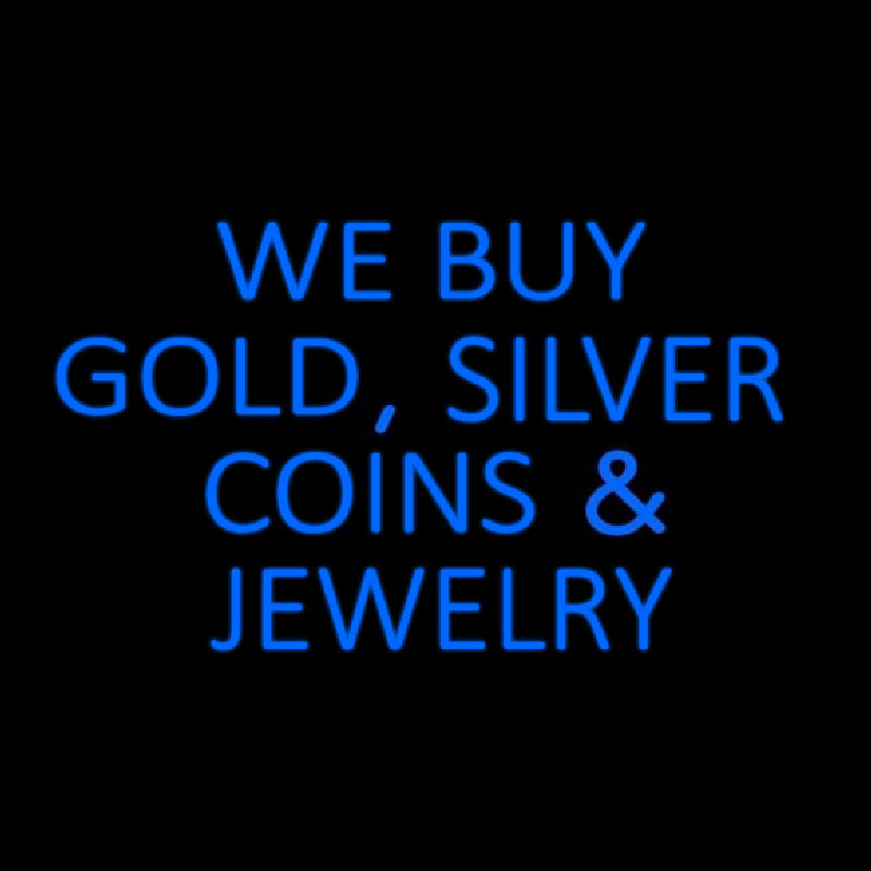 Blue We Buy Gold Silver Coins And Jewelry Neonkyltti