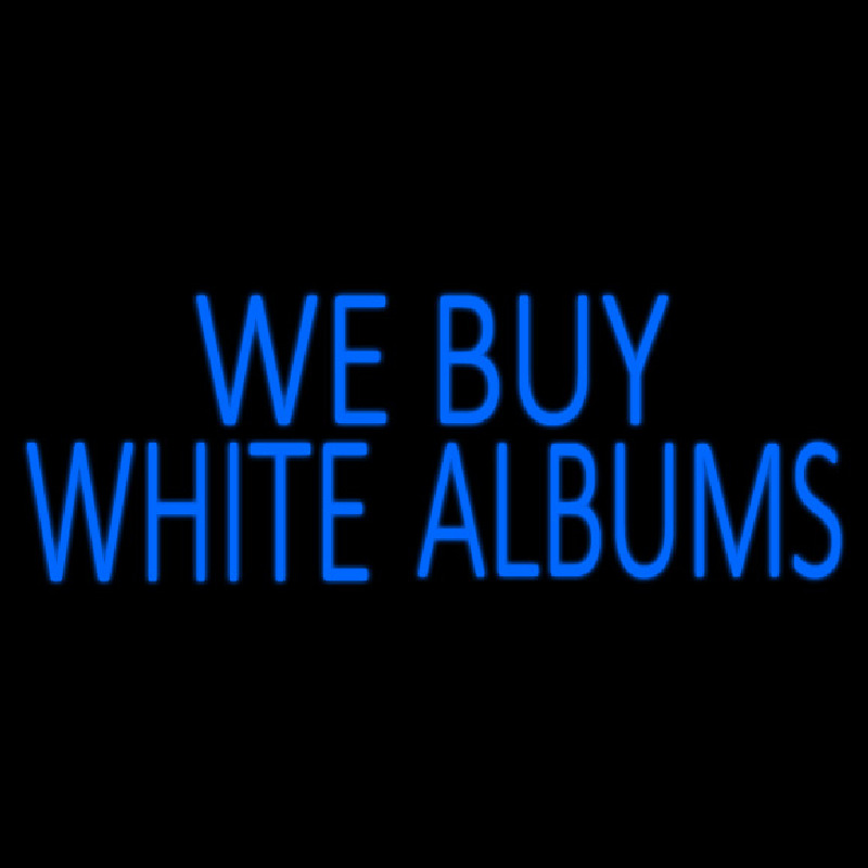 Blue We Buy White Albums 1 Neonkyltti