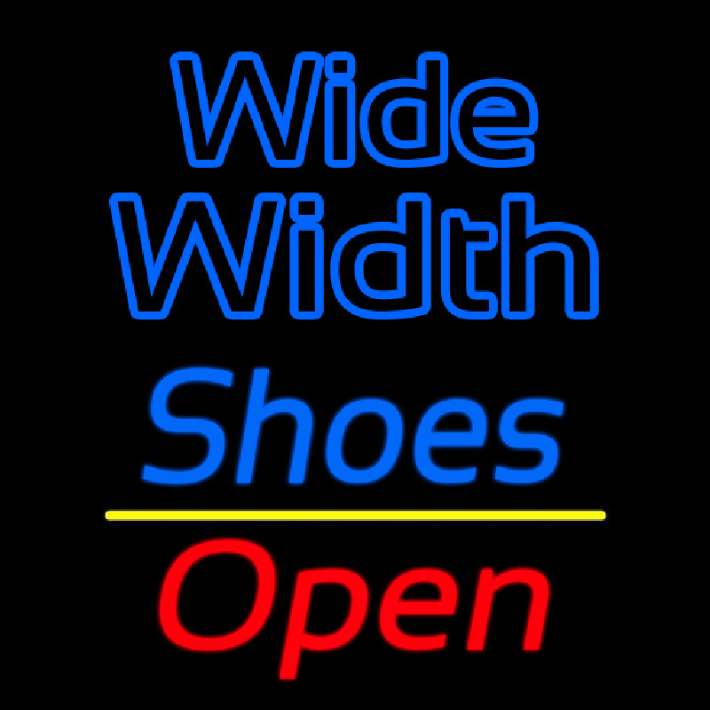 Blue Wide Width Shoes Open Neonkyltti
