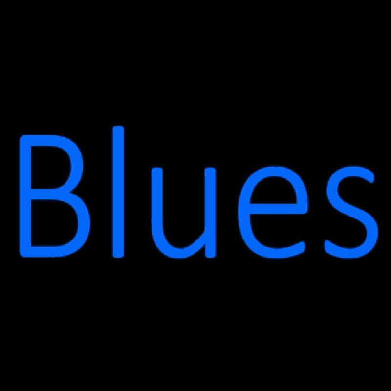 Blues Cursive 1 Neonkyltti