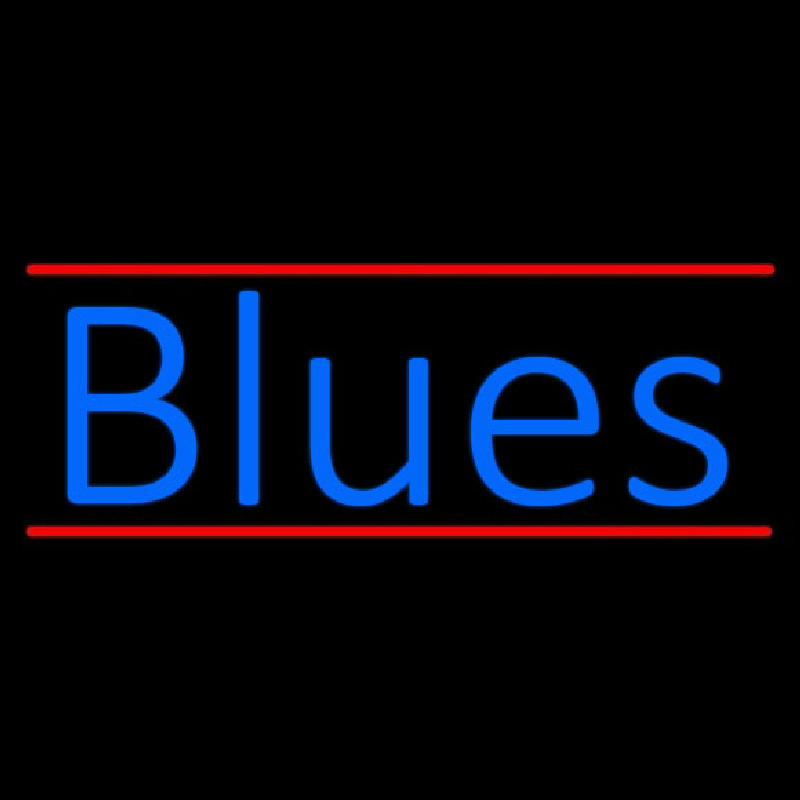 Blues Cursive 2 Neonkyltti