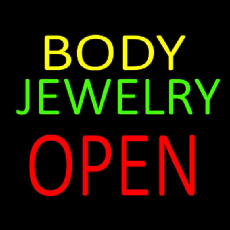 Body Jewelry Open In Block Neonkyltti