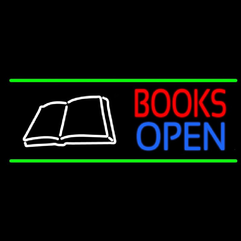 Book Open Logo Neonkyltti